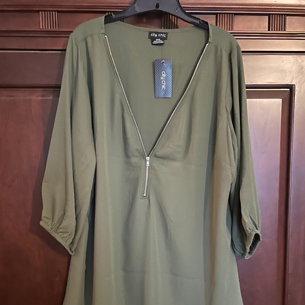 Sheer Sage Green Blouse